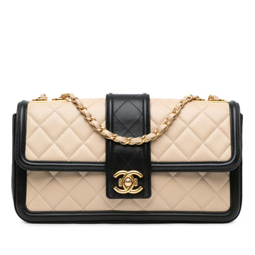 Chanel Large Quilted Lambskin Elegant CC Flap (SHG-haJAFG)