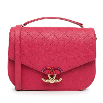 Chanel Medium Caviar Paris Cuba Thread Around Flap (SHG-nmjWmk)