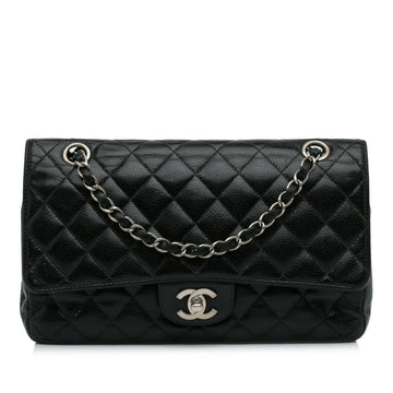 Chanel Medium Classic Caviar Double Flap (SHG-WNK0ZG)