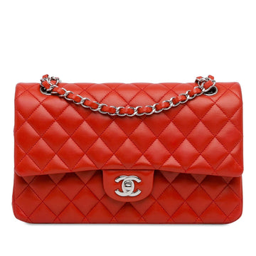 Chanel Medium Classic Lambskin Double Flap (SHG-hCviYB)