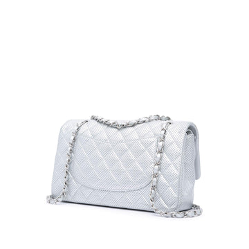 Chanel Medium Classic Perforated Lambskin Double Flap