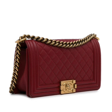 Chanel Medium Lambskin Boy Flap Bag (SHG-OR86HO)
