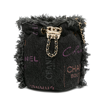 Chanel Mini Denim Mood Bucket with Chain (SHG-u5NBnA)