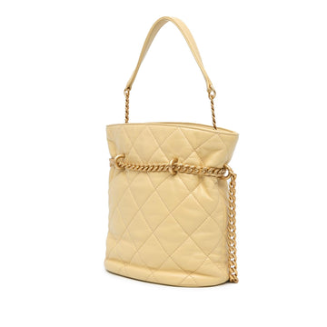 Chanel Mini Lambskin Pending CC Bucket Bag (SHG-2c0Ixn)