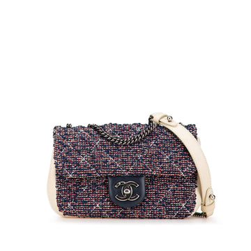 Chanel Mini Rectangular Tweed Single Flap (SHG-Dwvma9)