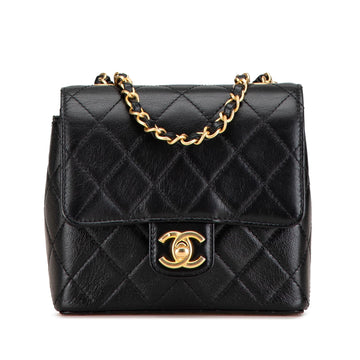 Chanel Mini Square Classic Goatskin Retro Flap (SHG-seV8h1)
