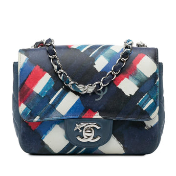 Chanel Mini Square Classic Printed Lambskin Airlines Flap (SHG-hpU1MB)