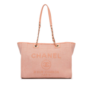 Chanel Small Canvas Deauville Tote (SHG-08huJ7)