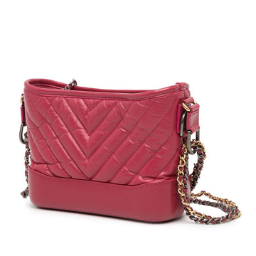 Chanel Small Chevron Aged Calfskin Gabrielle Crossbody (SHG-ZWLu0C)