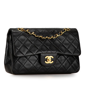 Chanel Small Classic Lambskin Double Flap (SHG-FgW8Qu)