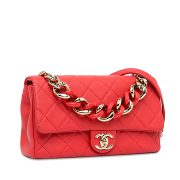 Chanel Small Lambskin Elegant Chain Single Flap (SHG-DSIYbx)
