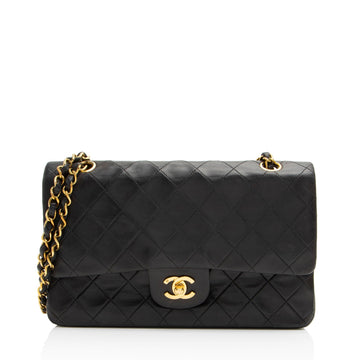 Chanel Vintage Lambskin Classic Medium Double Flap Bag (SHF-iOX8o0)