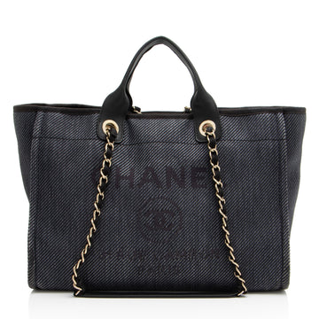 Chanel Woven Straw Deauville Medium Tote (SHF-T0ZZuv)