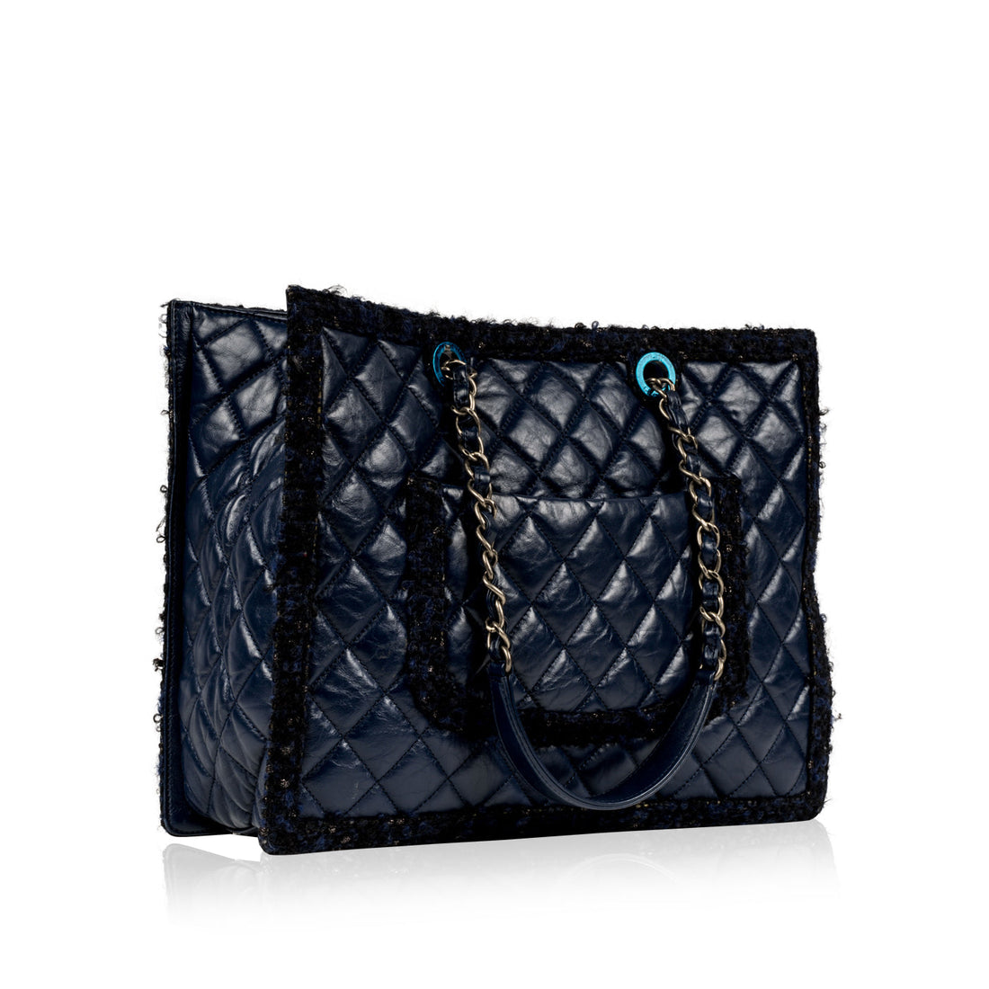 Chanel Tweed Shopper Tote