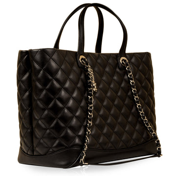 Chanel Quilted Shopping Tote