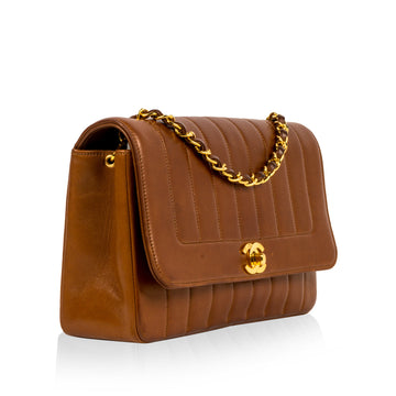 Chanel Timeless Vintage Flap Bag - Brown - GHW