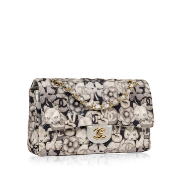 Chanel Classic Flap Bag - Medium - Cat/Peace Emoticon