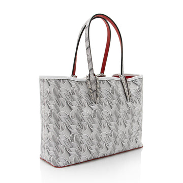 Christian Louboutin Toile Monogram Calfskin Cabata Tote (SHF-2mPGkk)