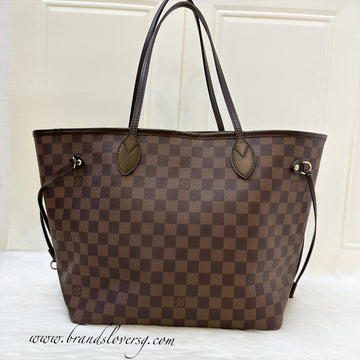 LV Neverfull MM in Damier Ebene Canvas (Older model without attached pouch)