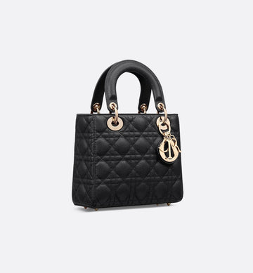 DIOR CANNAGE CALFSKIN LEATHER SMALL LADY DIOR BAG