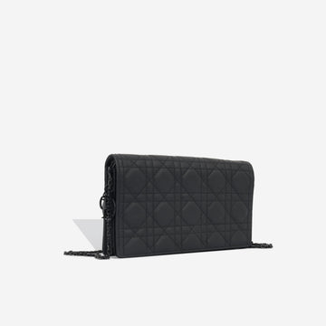 Christian Dior Lady Dior Pouch - Matte Black