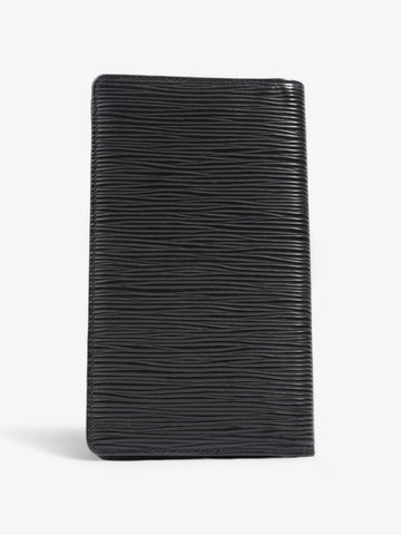 Louis Vuitton Pocket Agenda Cover Black Epi Leather