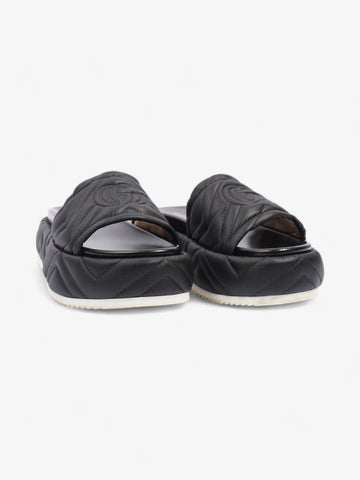 Gucci Angelina EC Platform Black Faux Leather EU 39 UK 6