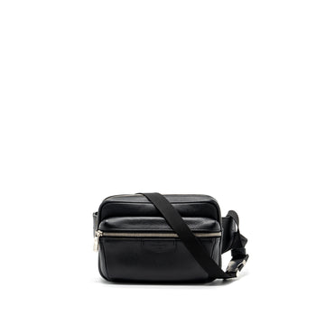 Louis Vuitton Taiga Bum Bag Outdoor Leather Black SHW