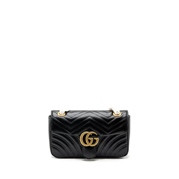 Gucci small marmont bag calfskin black GHW