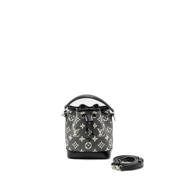Louis Vuitton nano noe jacquard denim black multicolour SHW (New Version)