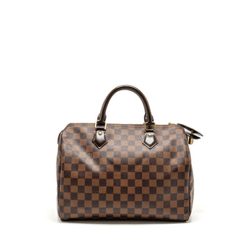 Louis Vuitton Speedy 30 Damier Ebene Canvas GHW