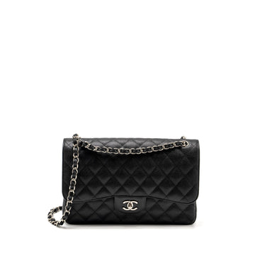 Chanel Jumbo Classic Double Flap Bag Caviar Black SHW