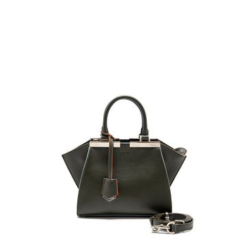 Fendi Mini 3Jours Tote Bag Calfskin Dark Green SHW