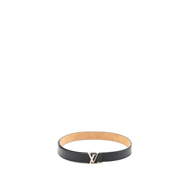 Louis Vuitton size 80 initials 30mm belt epi black SHW