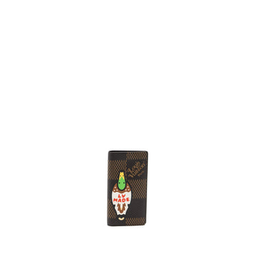 Louis Vuitton x Nigo Brazza Long Wallet Limited Edition Giant Damier Ebene Coated Canvas Black Hardware