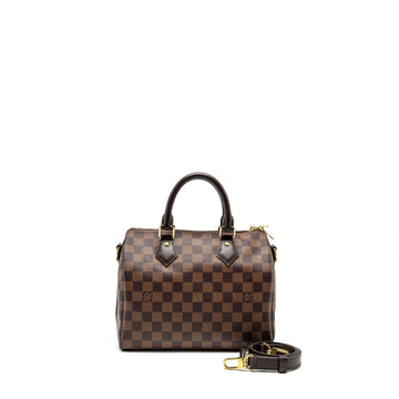 Louis Vuitton speedy bandouliere 25 damier ebene GHW