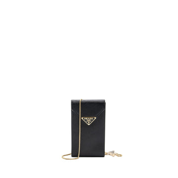 Prada Mini Bag Saffiano Leather Black GHW