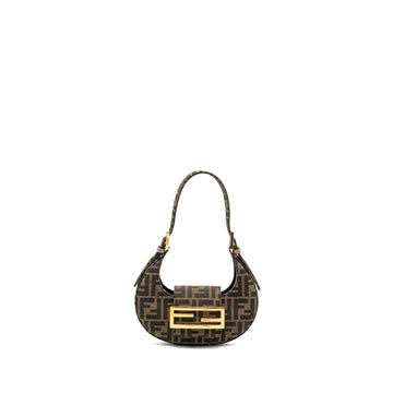 FENDI Mini cookie bag FF Fabric jacquard GHW