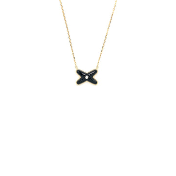 Chaumet Jeux De Liens Pendant Onyx/Rose Gold with One Diamond