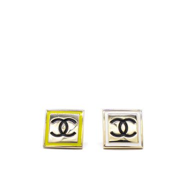 Chanel CC Mark Square Pin Brooch Set
