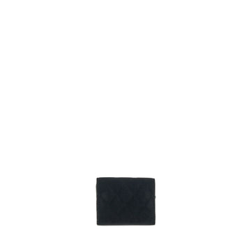 Chanel Small Flap Wallet Velvet Black LGHW