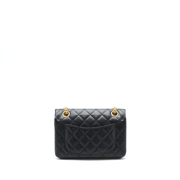 Chanel Mini 2.55 Reissue Flap Bag Aged Calfskin Black Brushed GHW (Microchip)