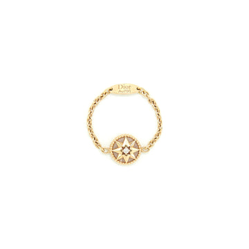 Dior size 50 Rose Des Vents Ring XS, Rose Gold, Dimond and Pink Opal