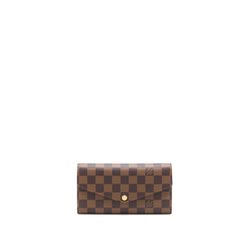 Louis Vuitton Sarah Wallet Damier Ebene Canvas GHW