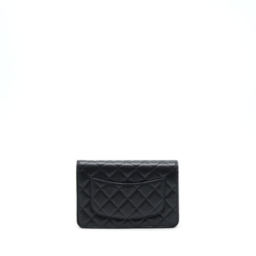 Chanel 22P Classic Wallet On Chain Caviar Black LGHW (Microchip)