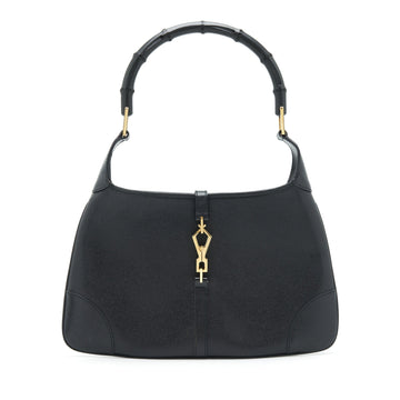 Gucci Vintage Jackie With Bamboo Handle Black GHW