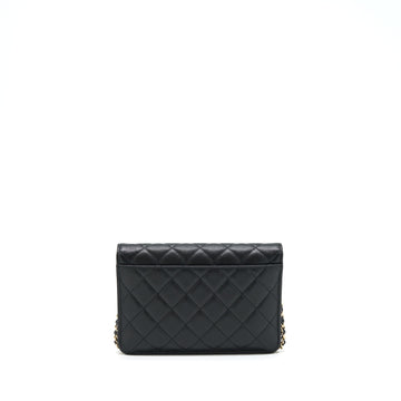 Chanel 2 In 1 Wallet On Chain Caviar Black GHW