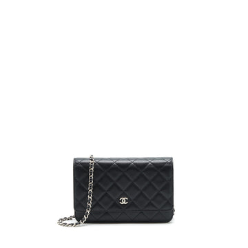 Chanel Classic Wallet On Chain Caviar Black SHW