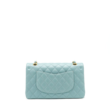 Chanel Classic double flap bag caviar Blue Brushed GHW