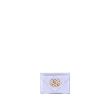 Chanel 19  Holder Lambskin Light Purple GHW